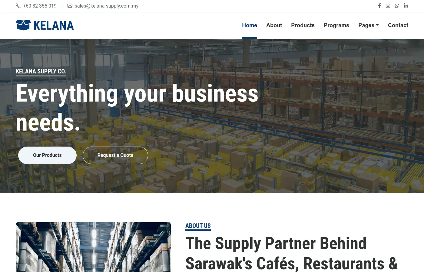 Website screenshot